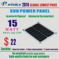 Hot Sale Sunpower Semi Flexible Solar Charger /Solar Panel for iPhone, Battery, iPad, Laptop, Solar Energy Panel Kit System (PETC-SE15H)
